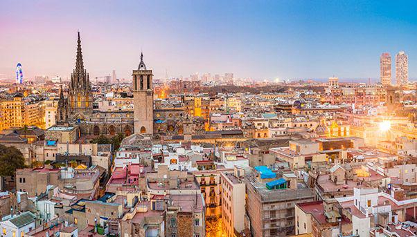 Sara Ferrario vista di barcellona da santa maria de pi